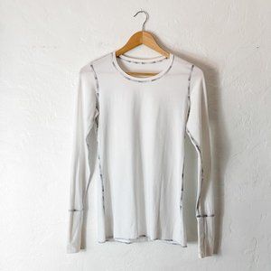 Lululemon White Long Sleeve Tee
